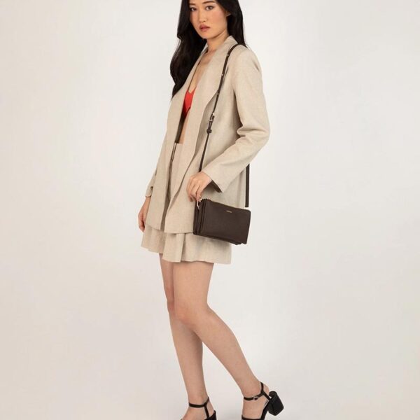 Matt & Nat Triplet Purity Crossbody Bag Truffle