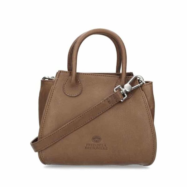 Fred de la Bretoniere Handbag Soft Grain Leather Brown