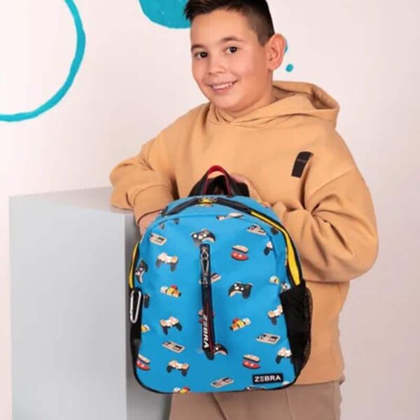 Zebra Trends School Backpack Gaming Aqua
