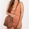Cowboysbag Big Croco Crossbody Caldwell Fawn