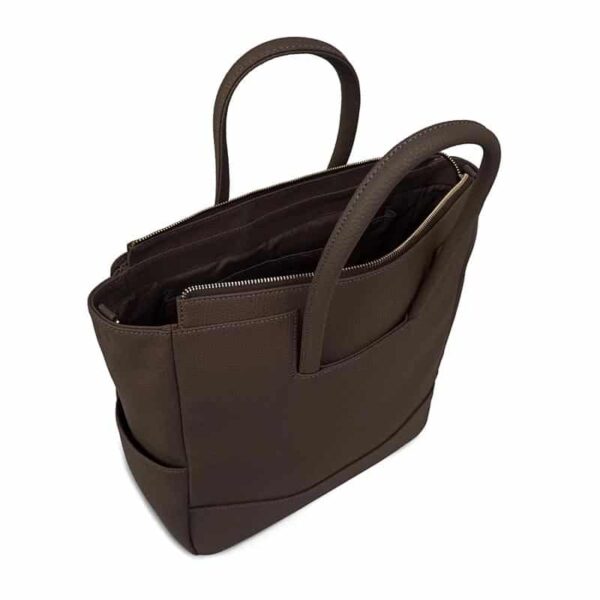 Matt & Nat PERCIO Vegan Diaper Bag Purity Chocolate
