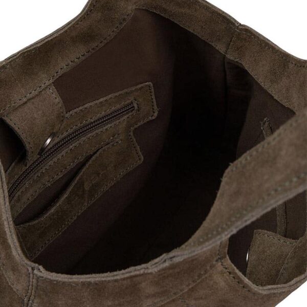 Cowboysbag Suede Handbag Cody Gargoyle Grey