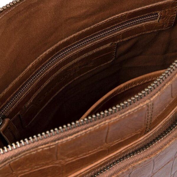 Cowboysbag Big Croco Crossbody Caldwell Hickory