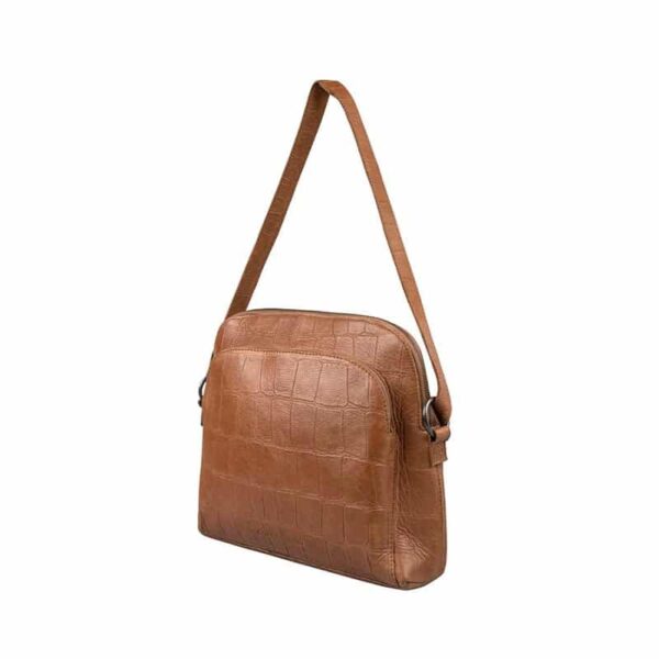 Cowboysbag Big Croco Crossbody Caldwell Fawn