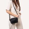 Cowboysbag Big Croco Crossbody Timber Black