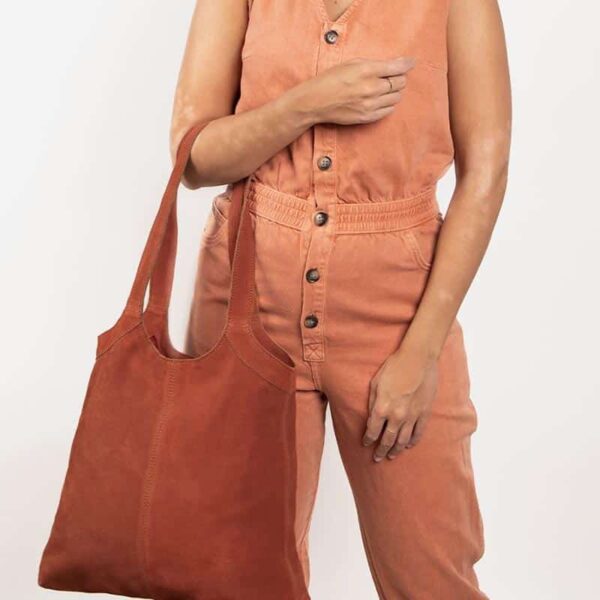 Cowboysbag Suede Handbag Alpha Brandy