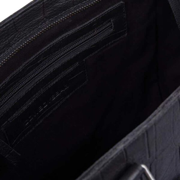 Cowboysbag Big Croco Handbag Midvale Black