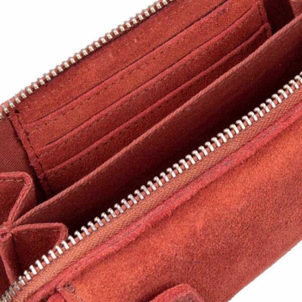 Cowboysbag Suede Phone Purse Richfield Brandy