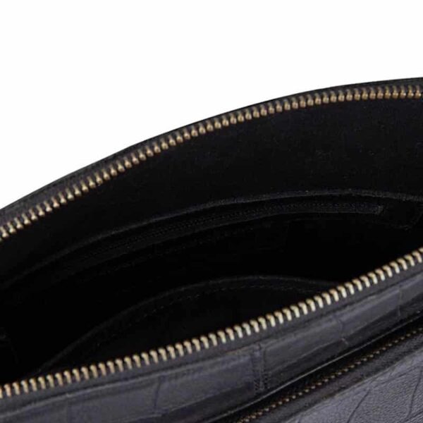 Cowboysbag Big Croco Crossbody Caldwell Black