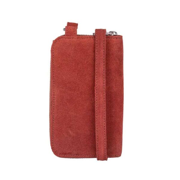 Cowboysbag Suede Phone Purse Richfield Gargoyle Grey