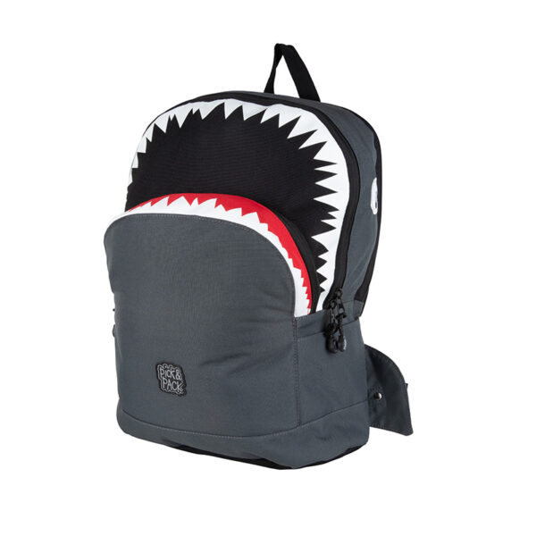 Pick & Pack Shark Shape Backpack M Anthracite