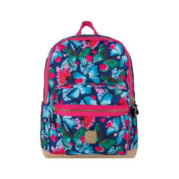 Pick & Pack Beautiful Butterfly Backpack L Navy