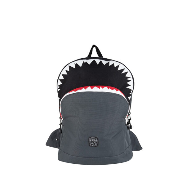 Pick & Pack Shark Shape Backpack M Anthracite