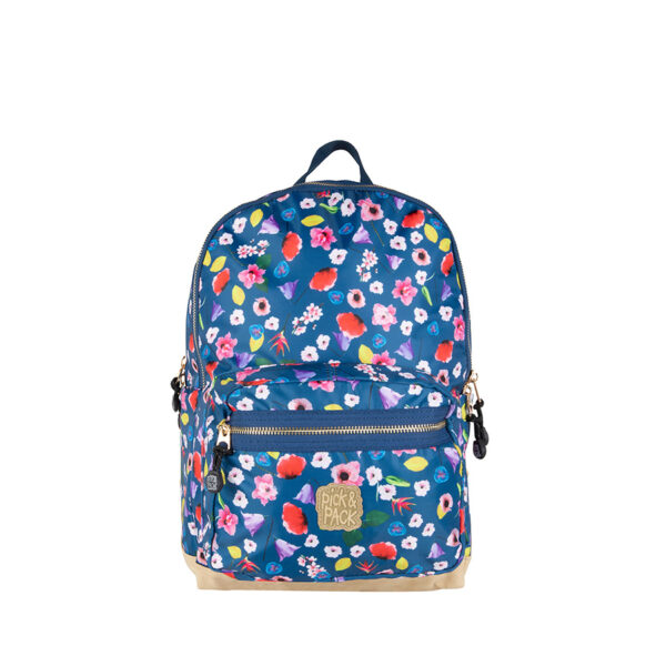Pick & Pack Field Flower Backpack M Navy