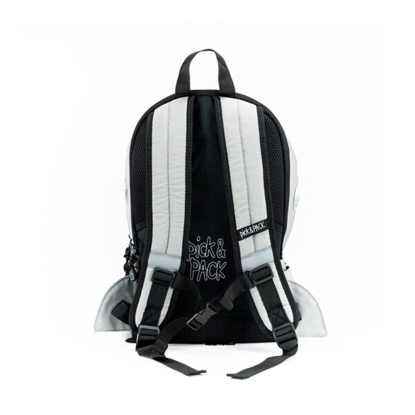 Pick & Pack Shark Shape Backpack M Grey