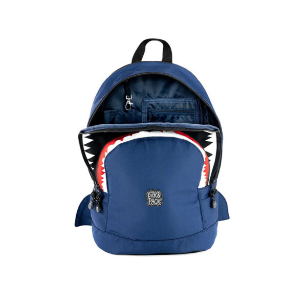 Pick & Pack Shark Shape Backpack M Navy