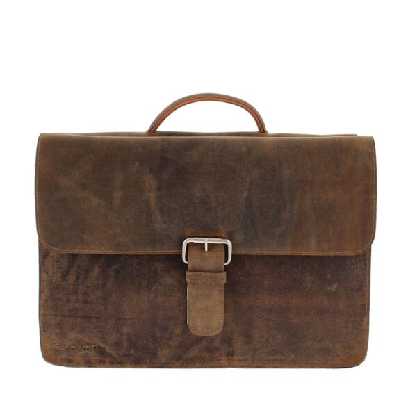 Plevier Retro Zeppelin Laptopbag 17-inch Brown