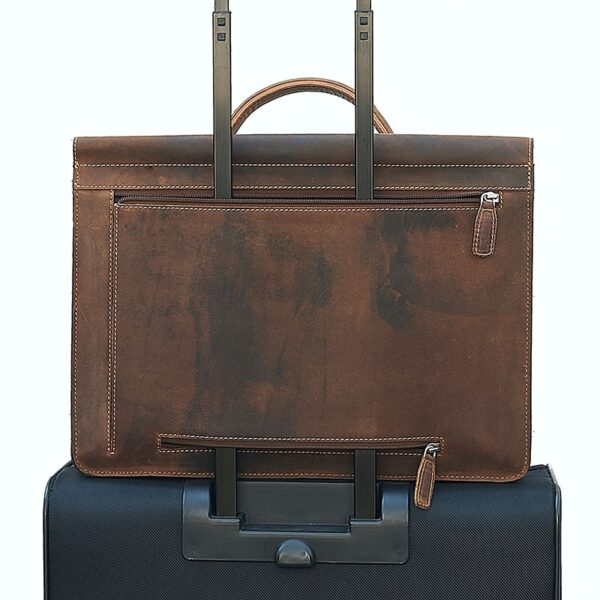 Plevier Retro Zeppelin Laptopbag 17-inch Brown