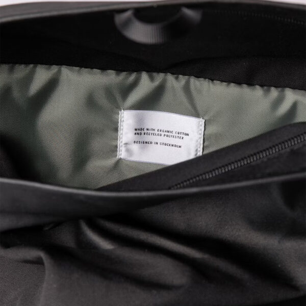 Sandqvist Alfred Backpack Black with Black webbing