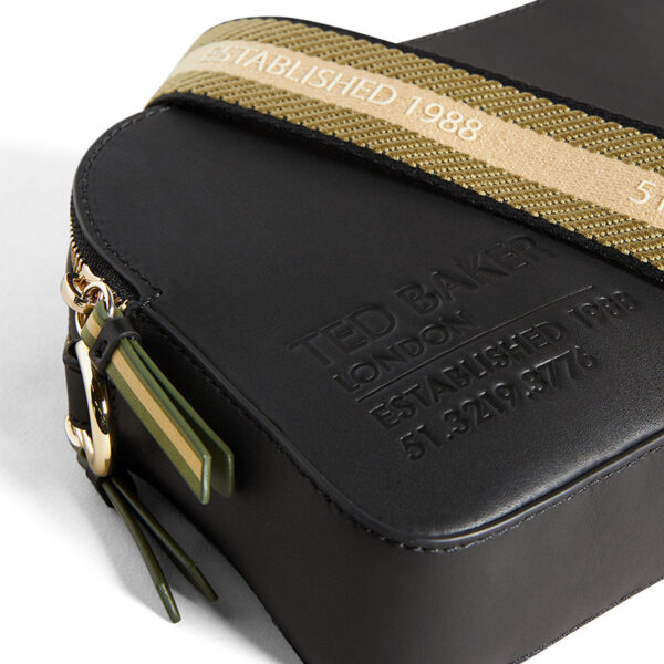 Ted Baker Darcelo Branded Webbing Camera Bag Jet Black