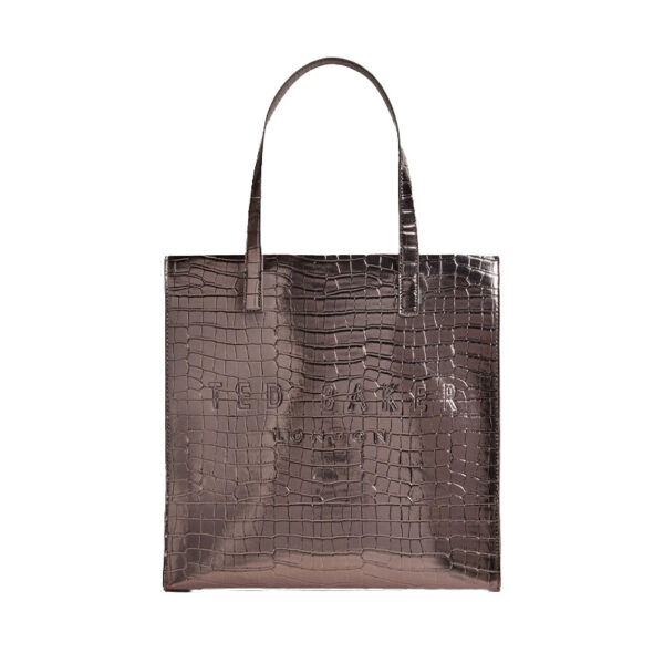 Ted Baker Reptcon Croc Detail Small Icon Gunmetal