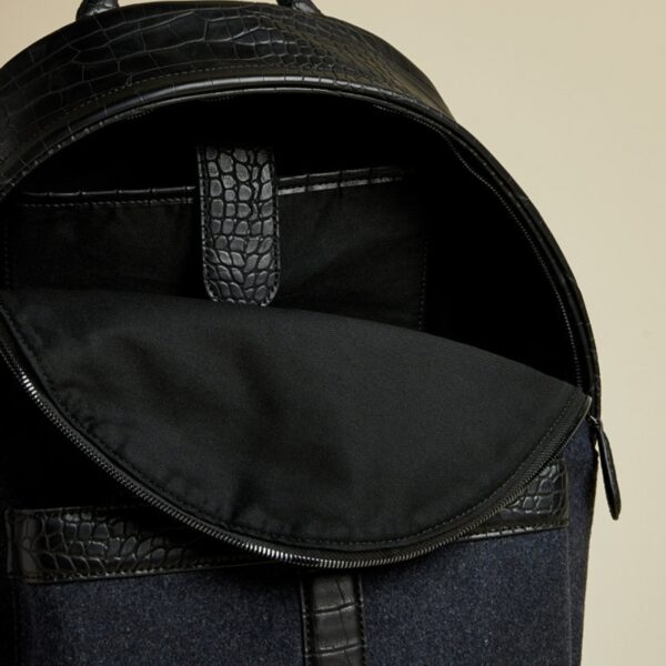Ted Baker Wool Backpack Navy