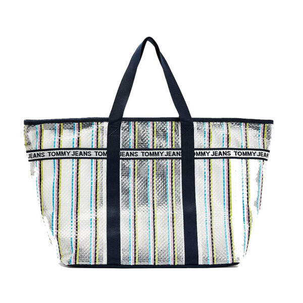 Tommy Hilfiger TJW Mini Logo Tape Tote Weave