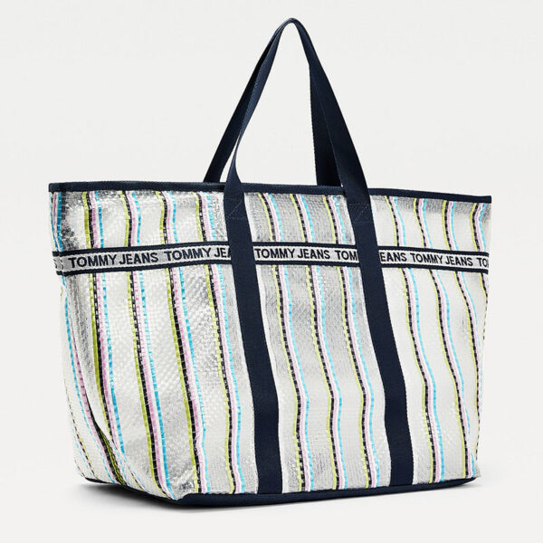 Tommy Hilfiger TJW Mini Logo Tape Tote Weave