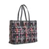 Tommy Hilfiger Turnlock Tote Weave Navy Monogram