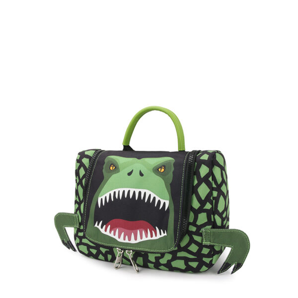 YLX & Freek Vonk Dino Bite Toiletry Bag Green