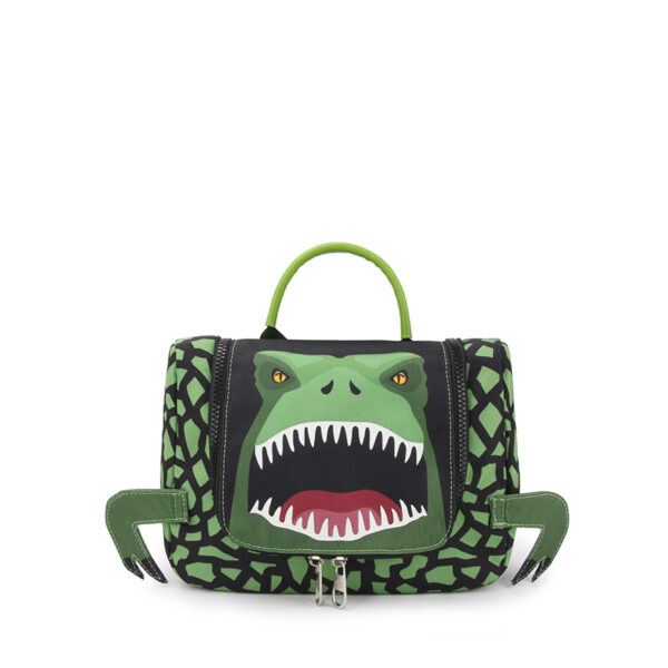 YLX & Freek Vonk Dino Bite Toiletry Bag Green