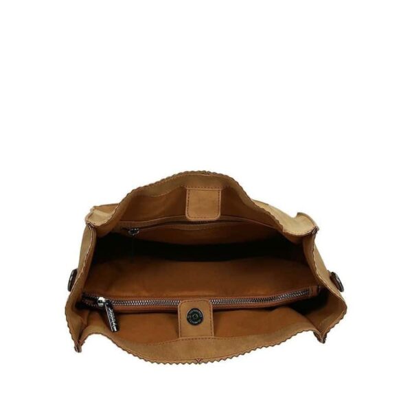 Zebra Rosa Shopper Camel