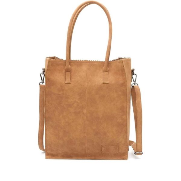 Zebra Rosa Shopper Camel