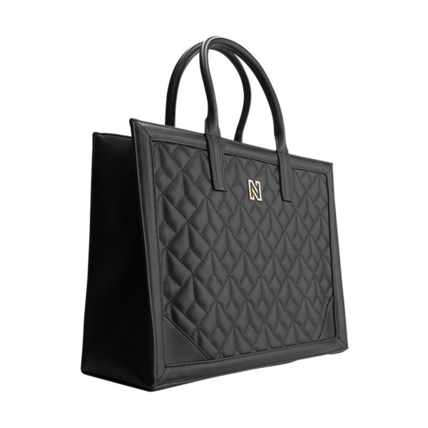 NIKKIE Mayda Quilted Shopper Black