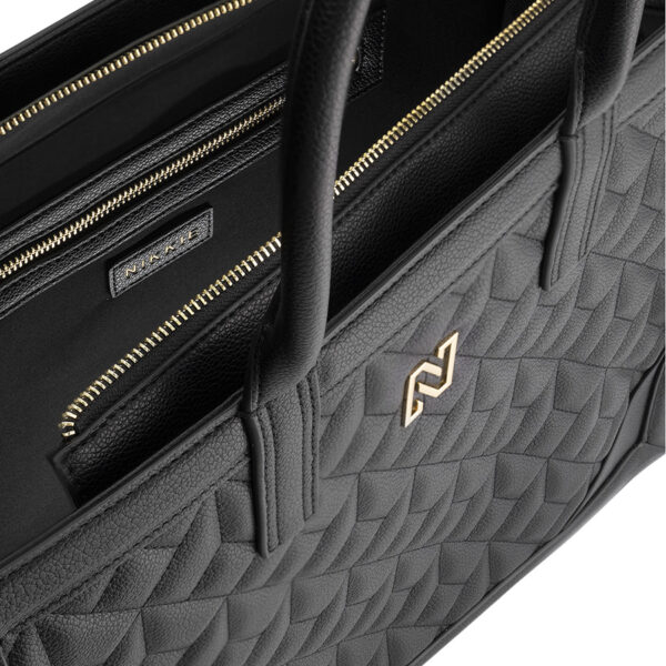 NIKKIE Mayda Quilted Shopper Black