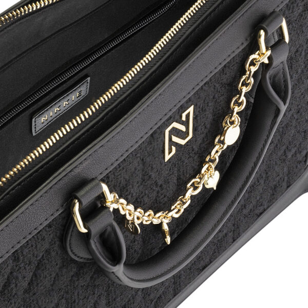 NIKKIE Berkely Tweed Shopper Black
