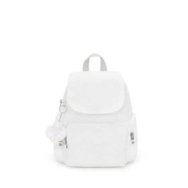 Kipling City Zip Mini Backpack Pure Alabaster