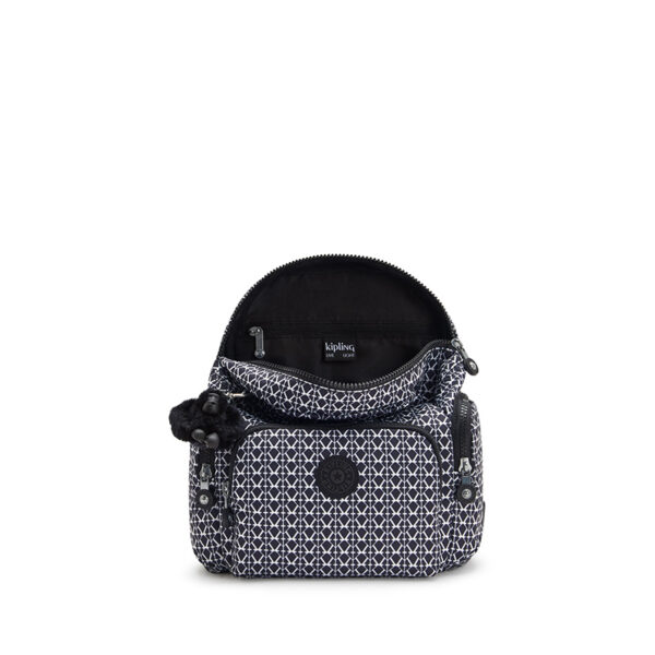 Kipling City Zip Mini Backpack Signature Print