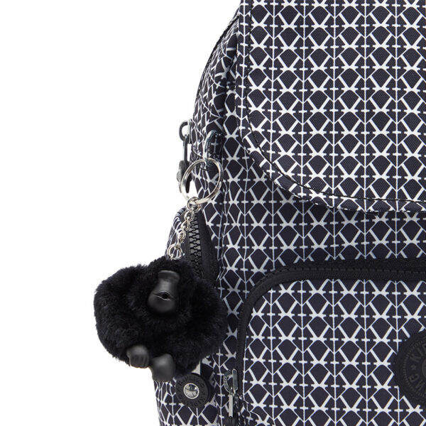 Kipling City Zip Mini Backpack Signature Print