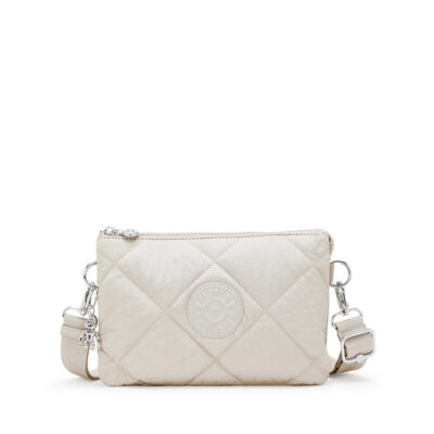 Kipling Riri Crossbody Bag Quilted Airy Beige