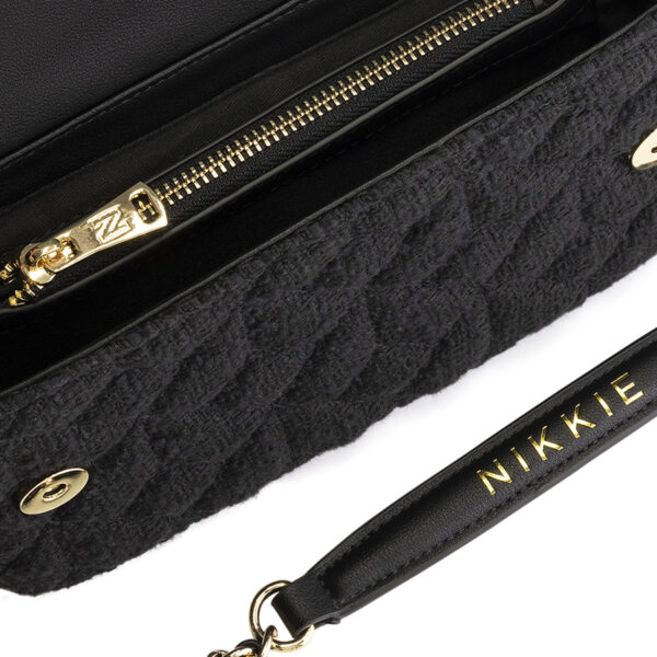 NIKKIE Berkely Tweed Shoulderbag Black