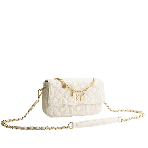 NIKKIE Berkely Tweed Shoulderbag Pearl