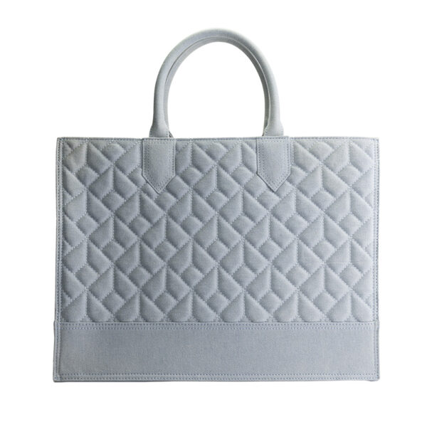 NIKKIE Mayda Denim Quilted Shopper Blue Denim