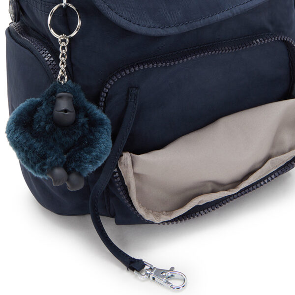 Kipling City Zip Mini Backpack Blue Bleu 2