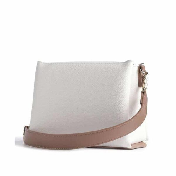 Valentino Alexia Satchel Bianco/Cuoio