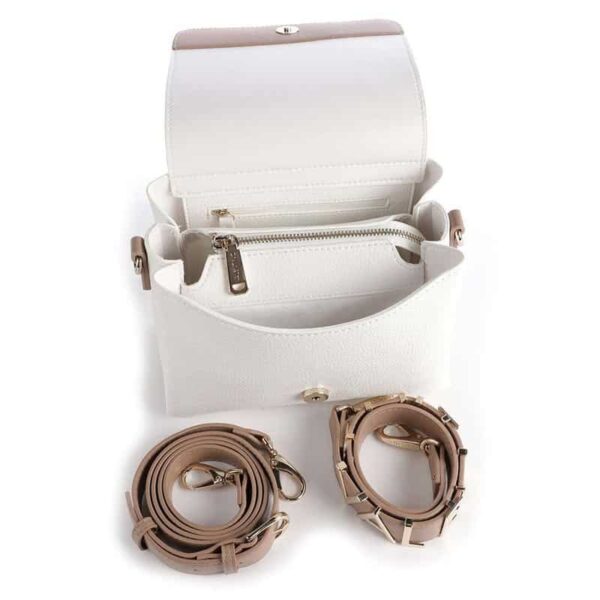 Valentino Alexia Satchel Bianco/Cuoio