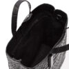 LIEBESKIND BERLIN Paper Bag Tote M Croco Black