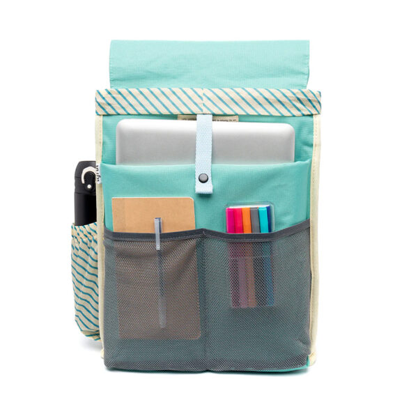 Lefrik Scout Backpack Stripes Pool Green