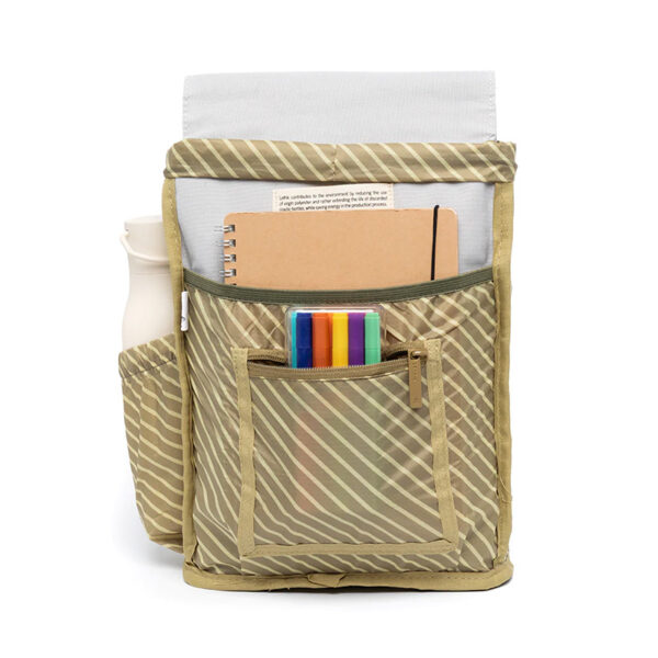 Lefrik Scout Mini Backpack Stripes Cool Grey