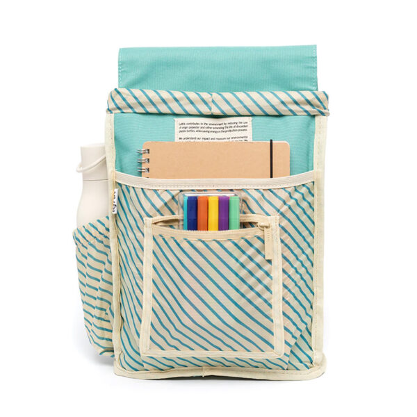 Lefrik Scout Mini Backpack Stripes Pool Green
